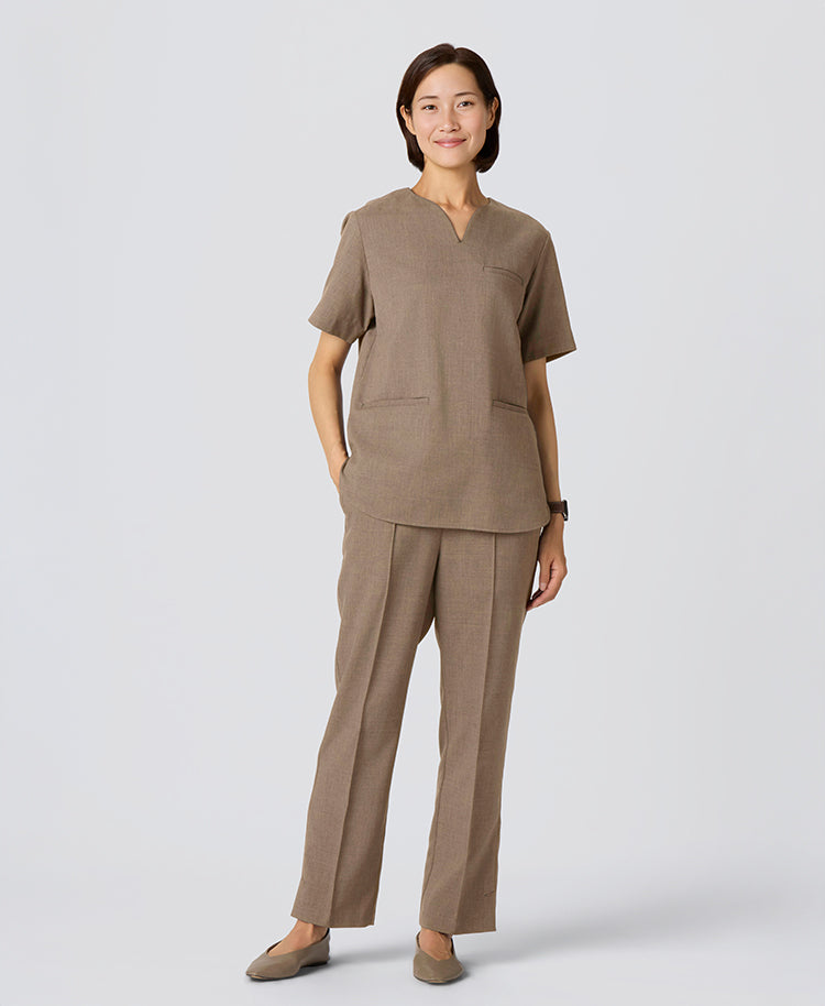 Pantalon ng mga Babae: Pin tuck na pantalon TRO