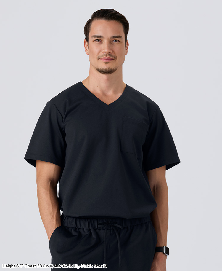 Mens:LUXE Silky Shine Scrub Tops (US/EU Size)