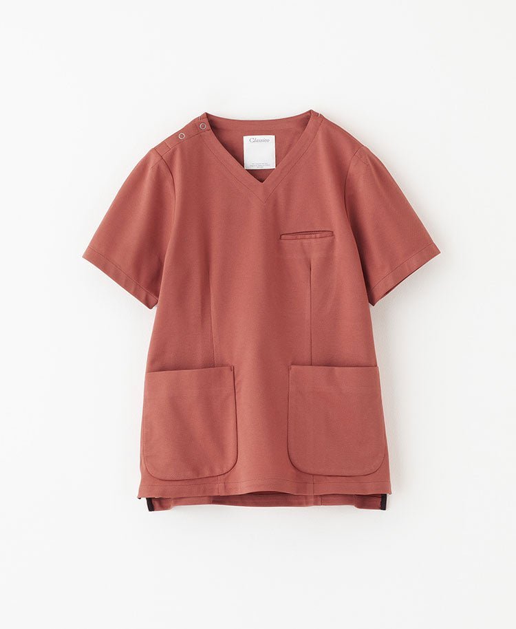 Womens:Scrub tops DECO - scrub tops- Classico Global - Official Online Store #color_Coral_end