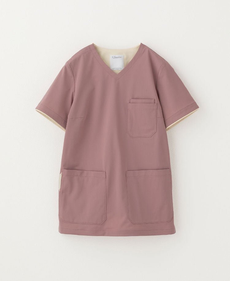 Womens:Scrub tops FREE - scrub tops - Classico Global - Official Online Store #color_Pink beige_end
