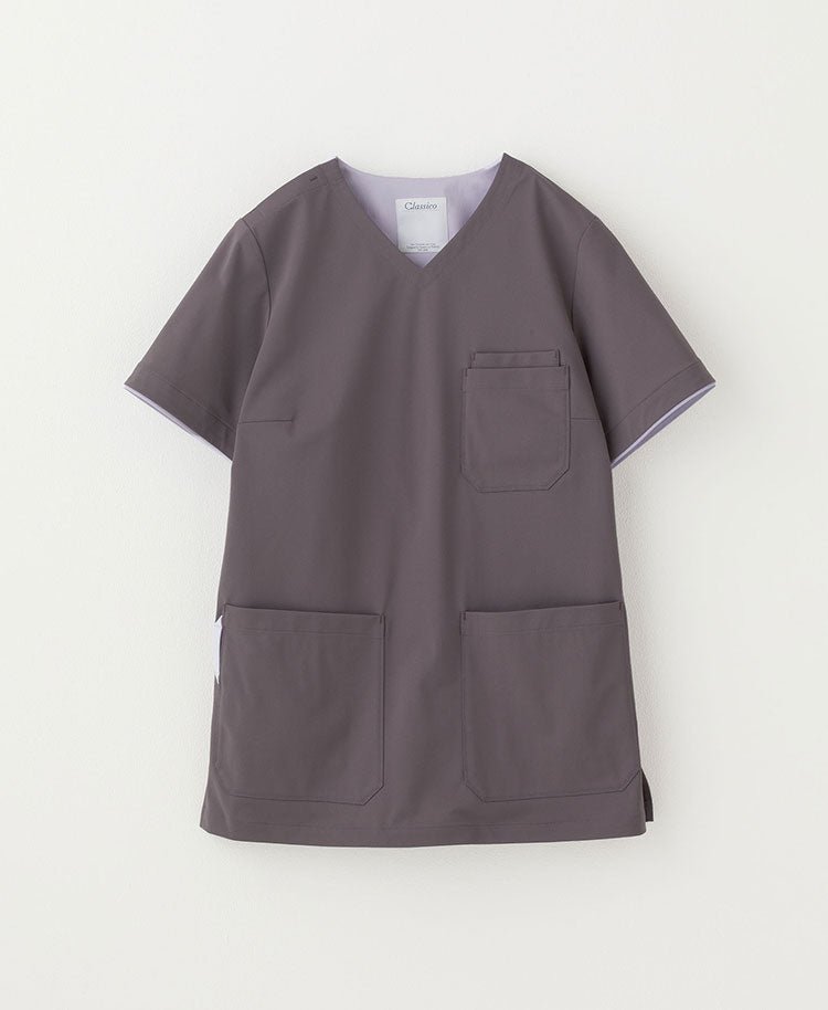 Womens:Scrub tops FREE - scrub tops - Classico Global - Official Online Store #color_Charcoal gray_end