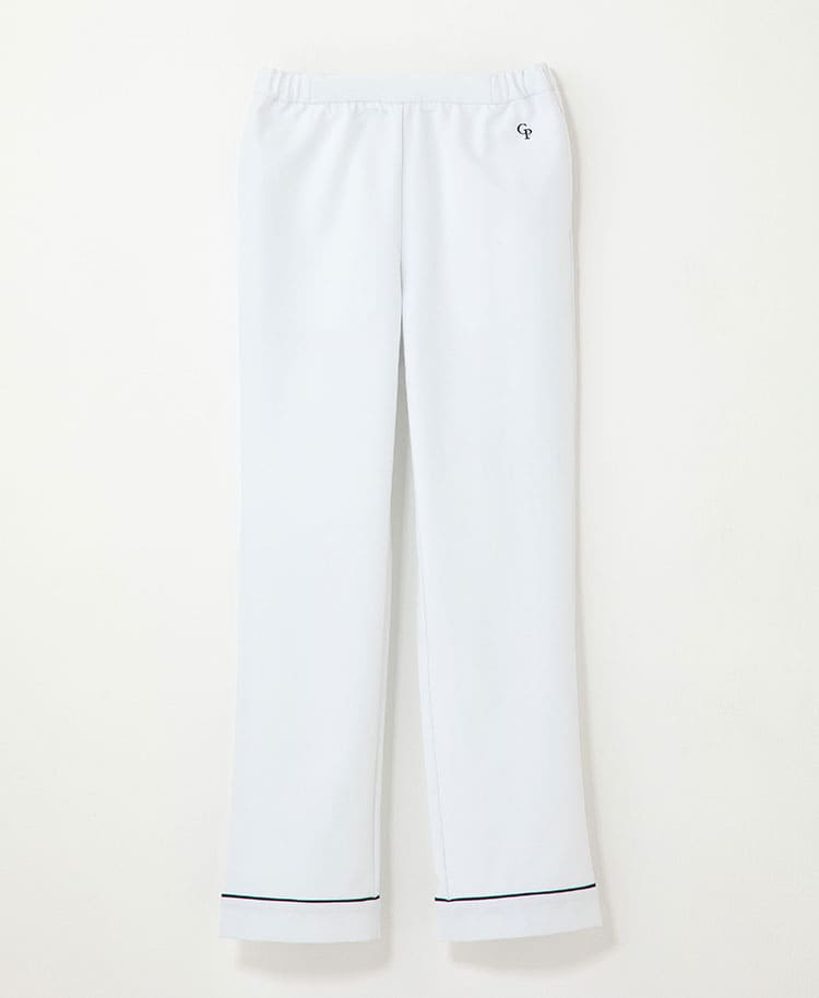 GELATO PIQUE&Classico:Piping scrub pants #color_White_end