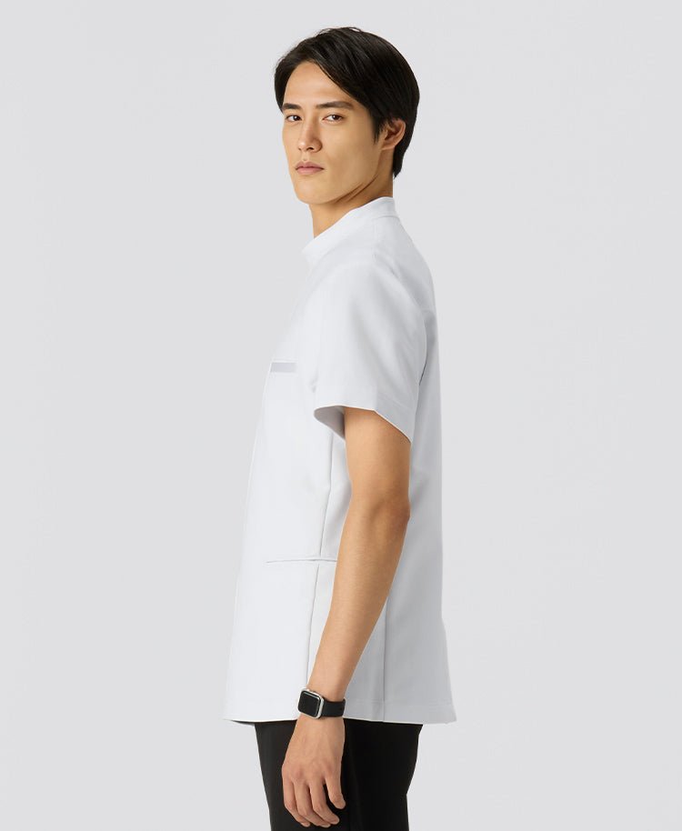 Mens Lab Coat: URBAN Streamlined double casey Jacket