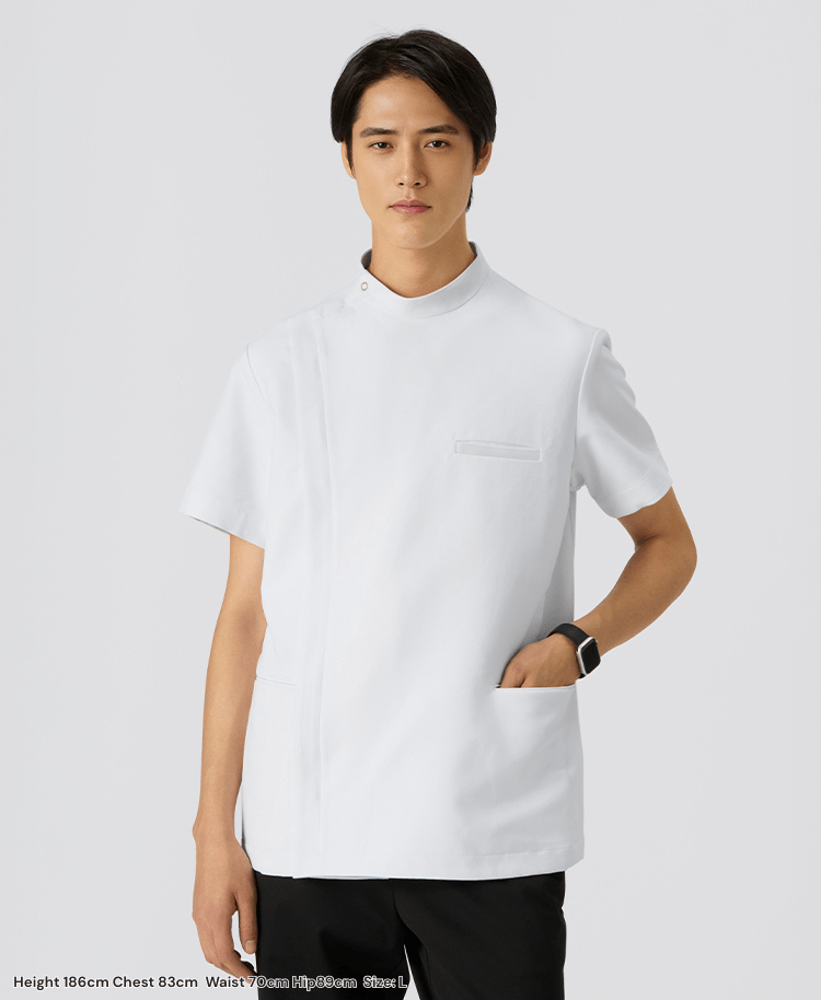 Mens Lab Coat: URBAN Streamlined double casey Jacket