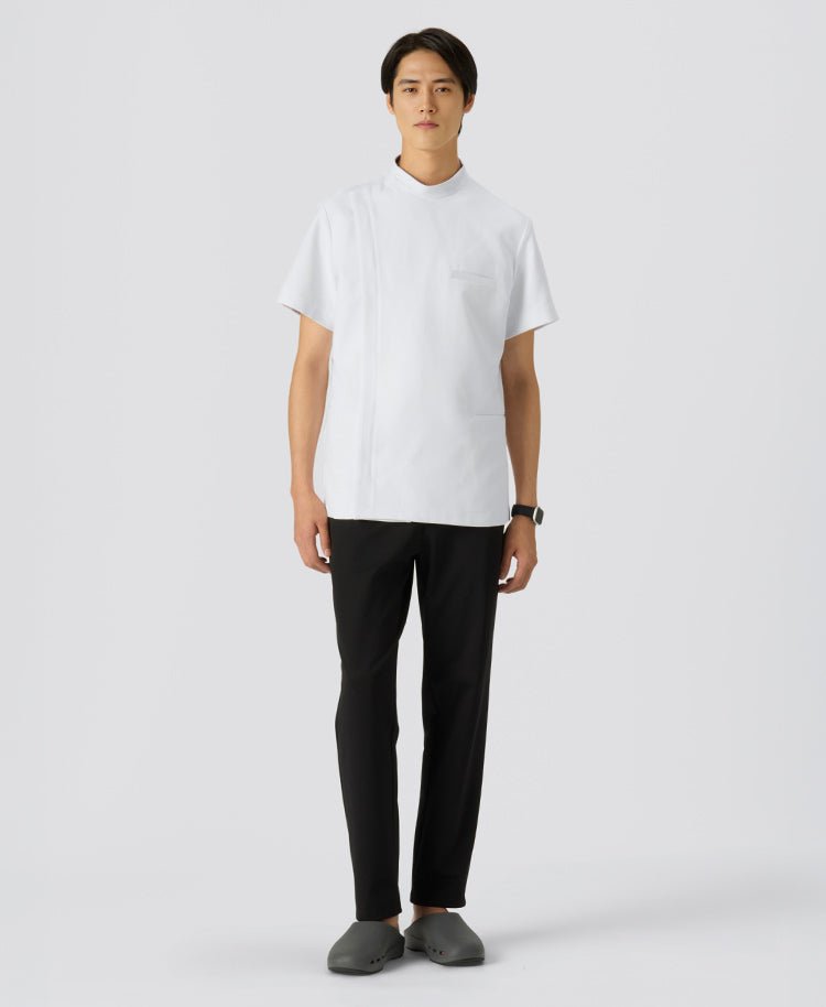 Mens Lab Coat: URBAN Streamlined double casey Jacket