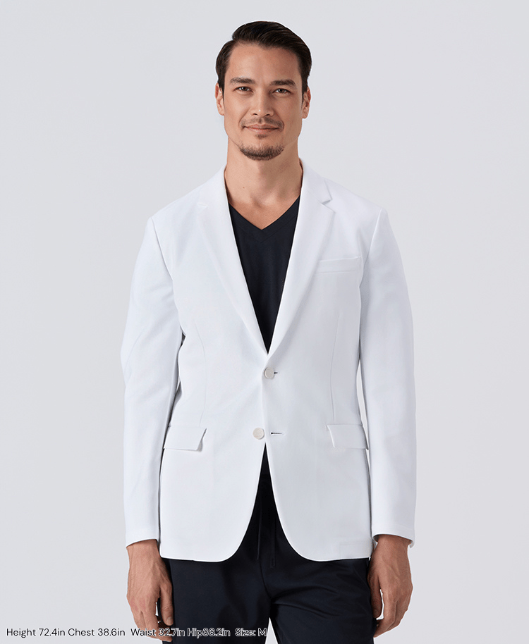 Mens Lab Coat: URBAN Streamlined Elegance Jacket (US/EU Size)