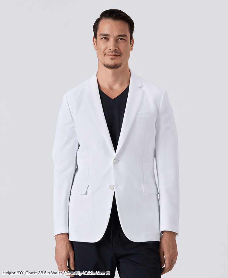 Mens Lab Coat: URBAN Streamlined Elegance Jacket (US/EU Size)