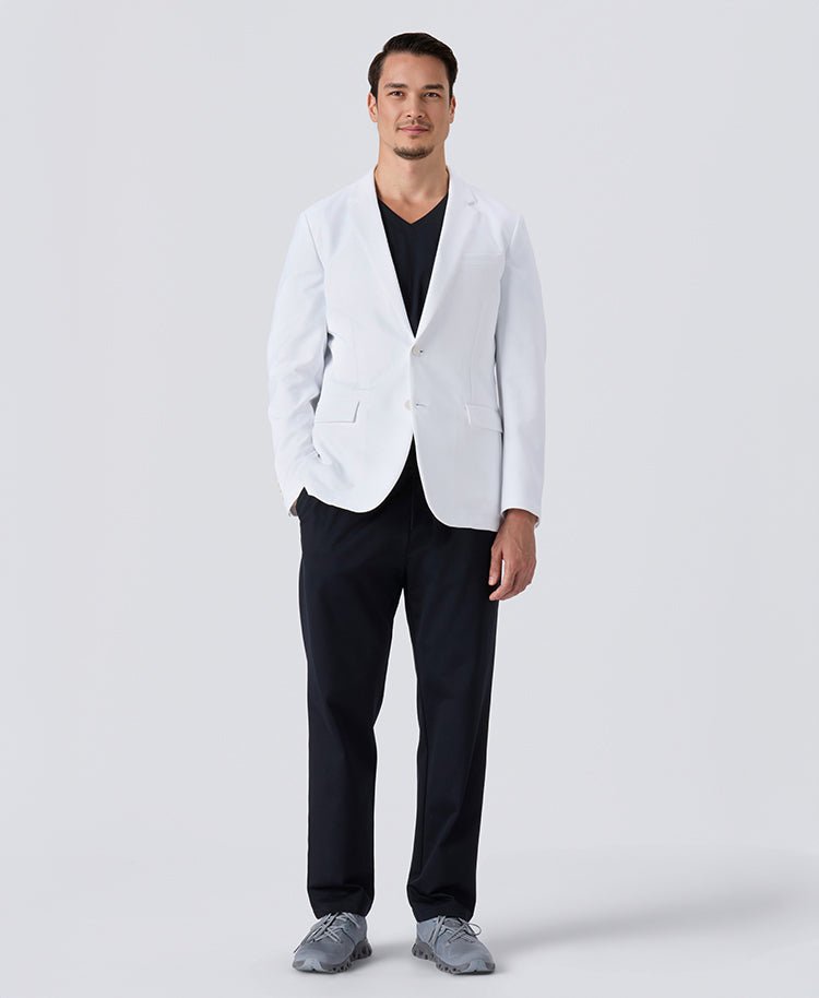 Mens Lab Coat: URBAN Streamlined Elegance Jacket (US/EU Size)