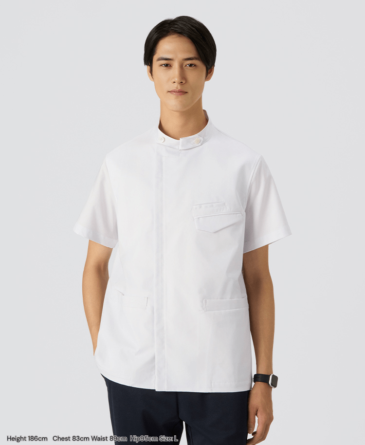 Mens Lab coat:Classico zip casey jacket