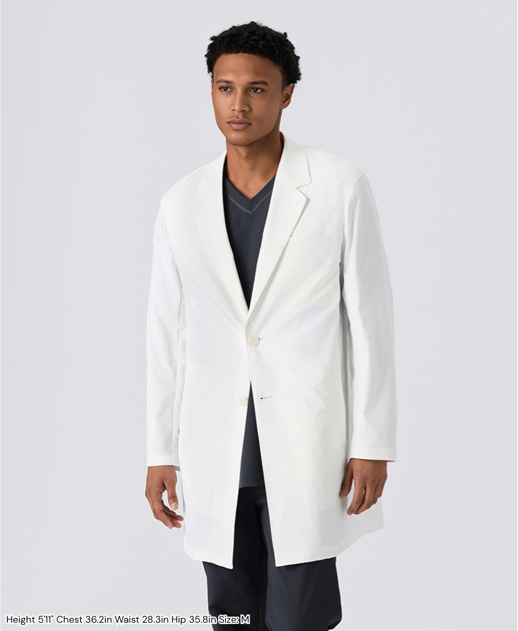Mens Lab Coat:MOVE Premium Motion Short Coat (US/EU Size)