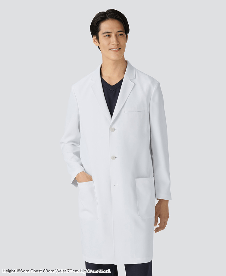 Mens Lab coat:PACK relaxed fit tailored coat