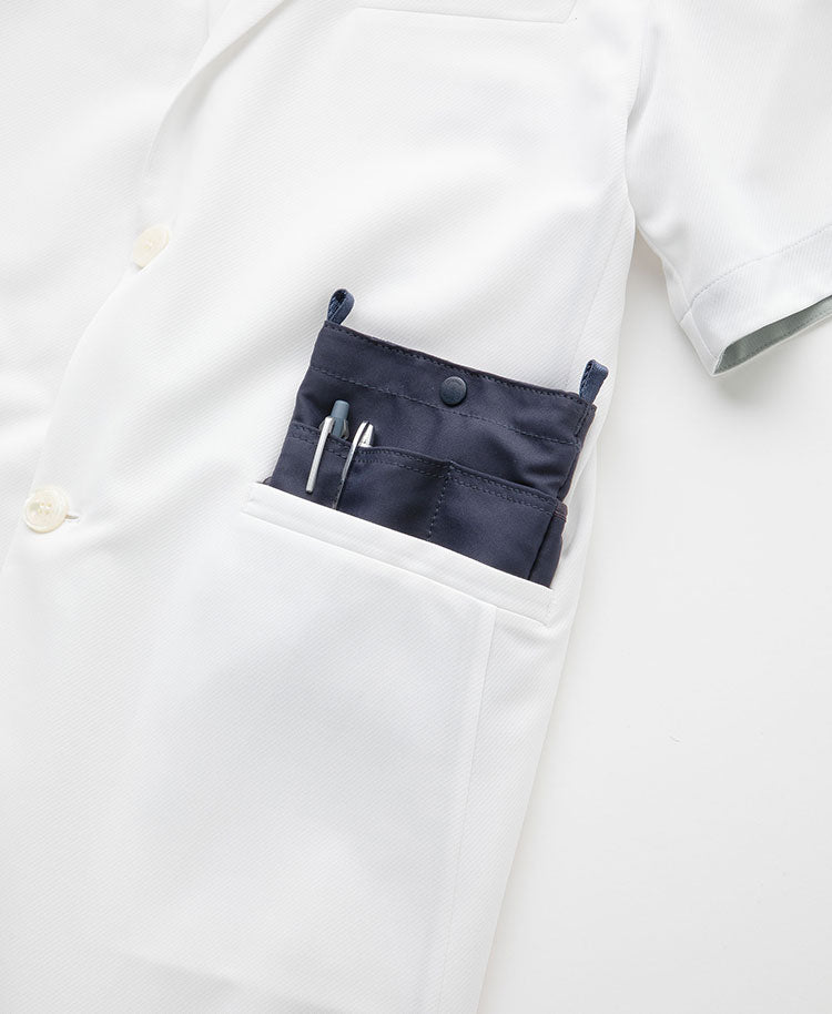 Mens Lab coat:Short sleeve coat Cool tech proof