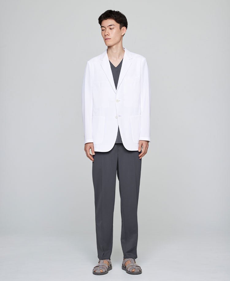 Mens Lab coat:Tailored jacket Cool tech proof
