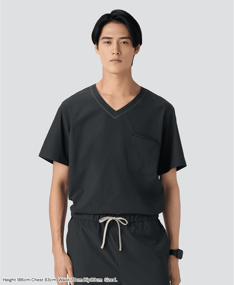 Mens: MOVE Premium Motion Pullover Scrub Tops