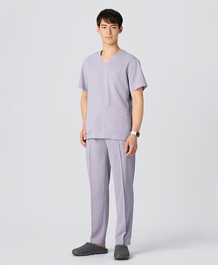 Mens:COOL TECH Breathable Scrub Pants #color_Lilac_end