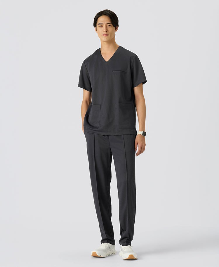 Mens:COOL TECH Breathable Scrub Pants #color_Charcoal gray_end