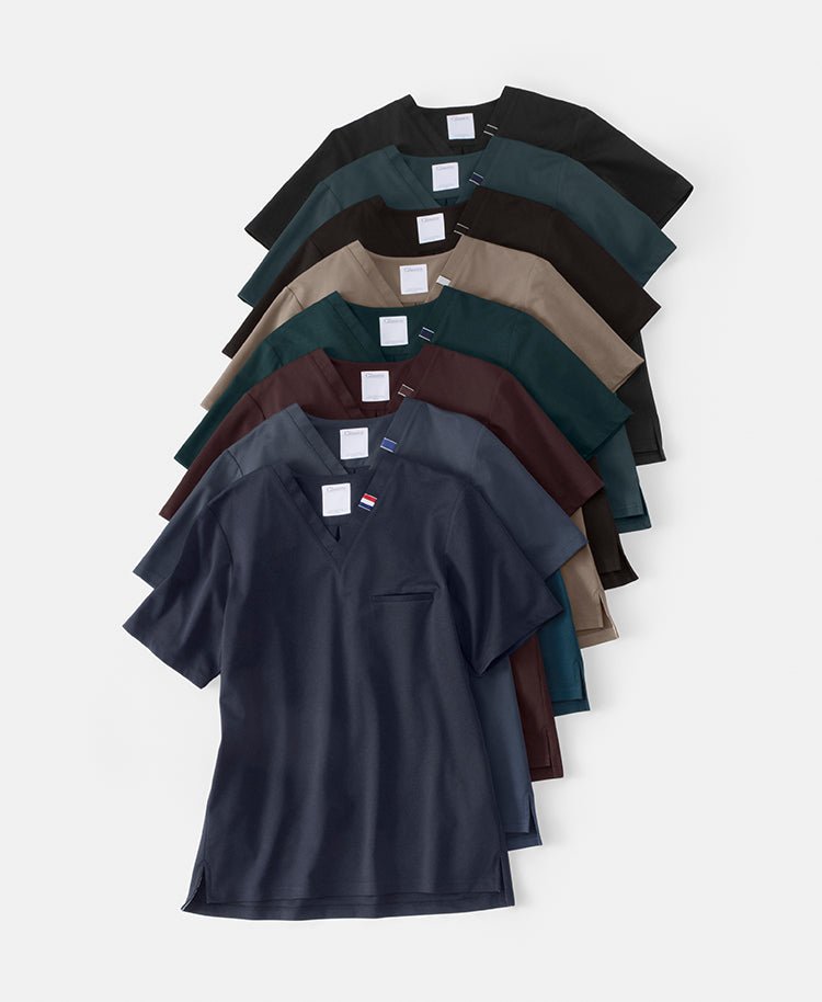 Mens:DECO Elegant Stretch Scrub Scrub Tops (US/EU Size)