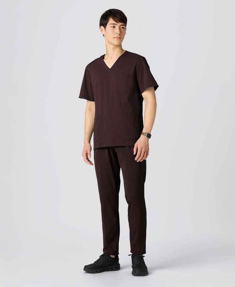 Mens:FREE Light & 360° Stretch Scrub Pants #color_Bordeaux_end