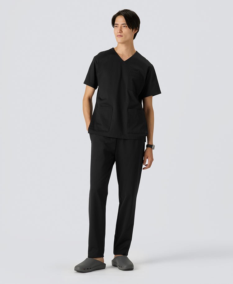 Mens:LUXE Silky Shine Scrub Pants