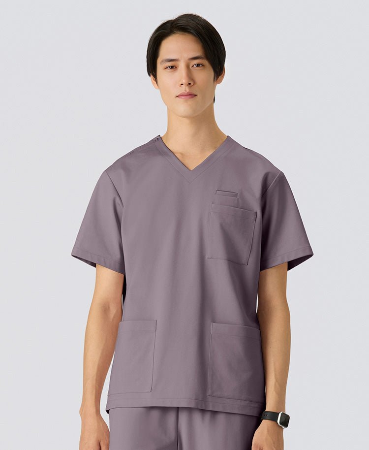 Mens:LUXE Silky Shine Scrub Tops