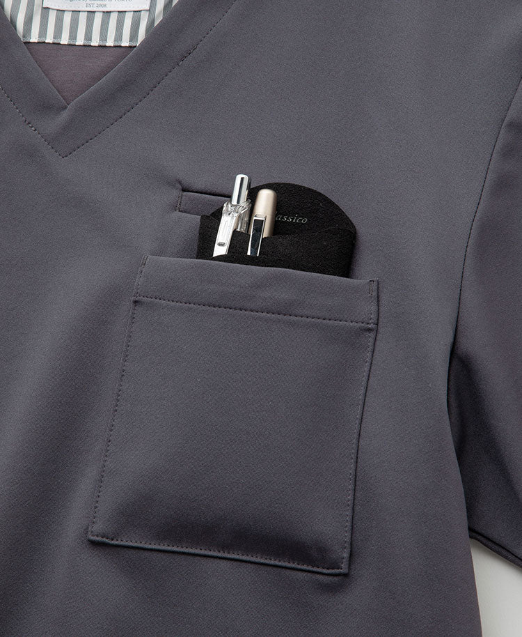 Mens:LUXE Silky Shine Scrub Tops