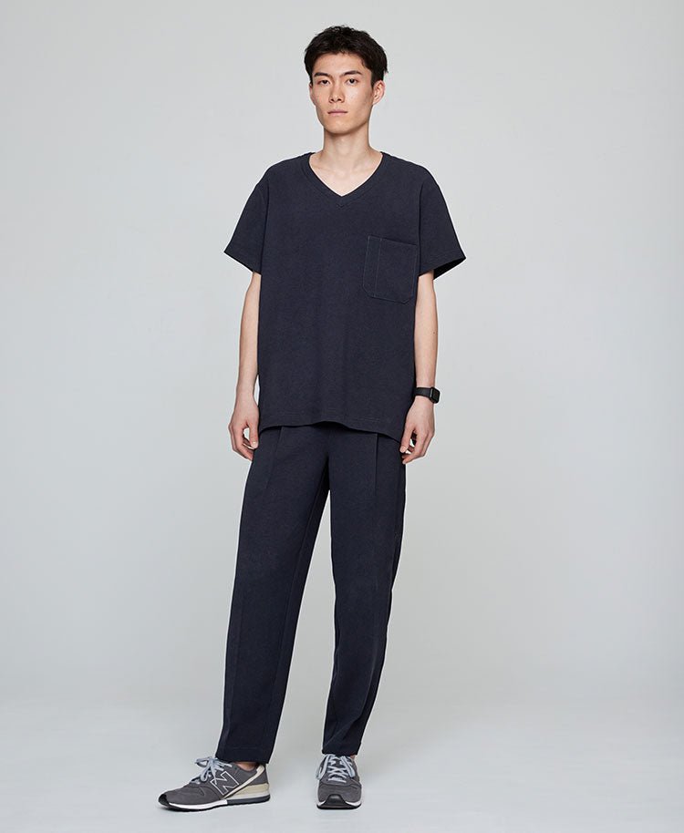 Mens:Scrub tops Double jacquard