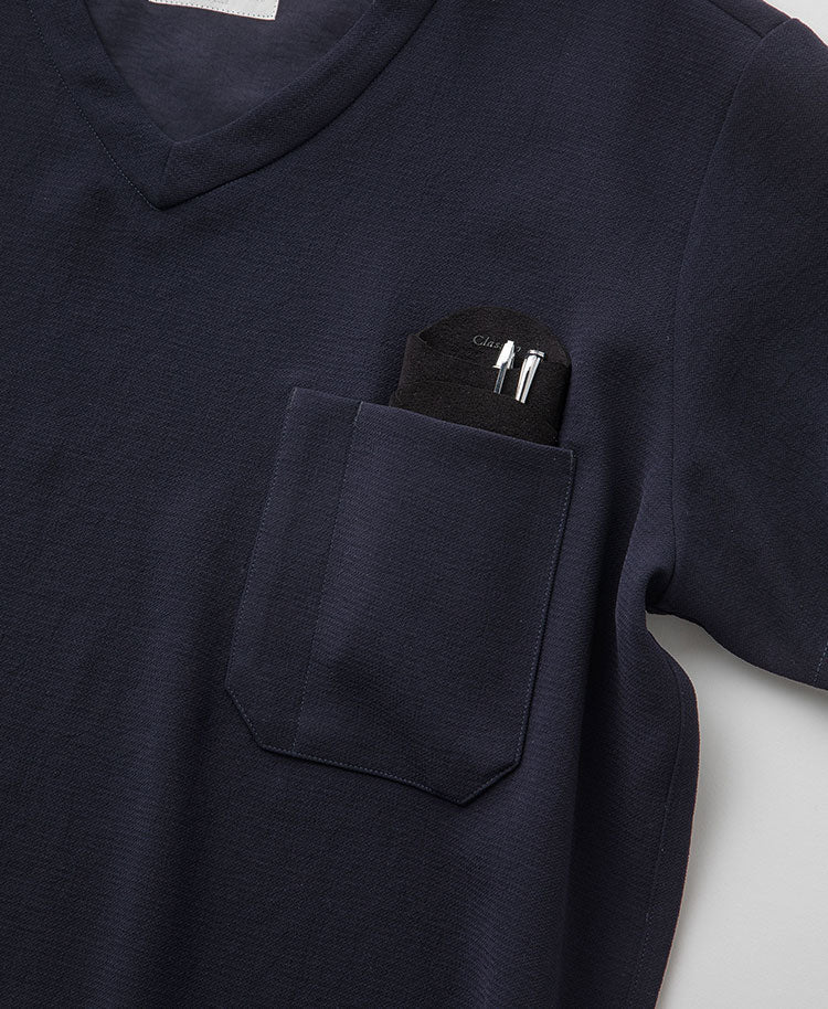 Mens:Scrub tops Double jacquard