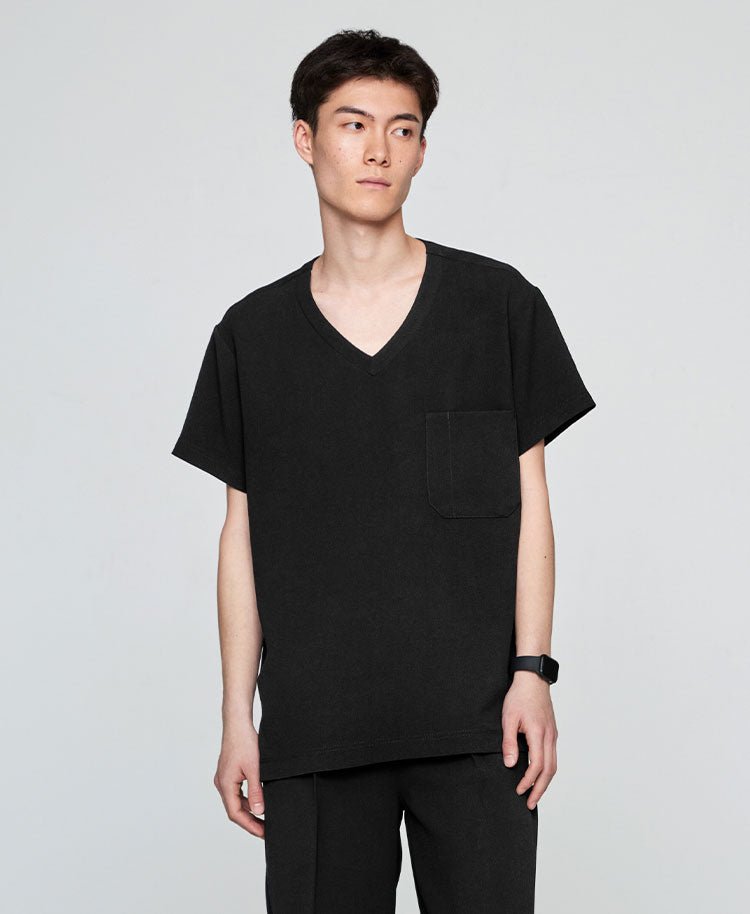 Mens:Scrub tops Double jacquard