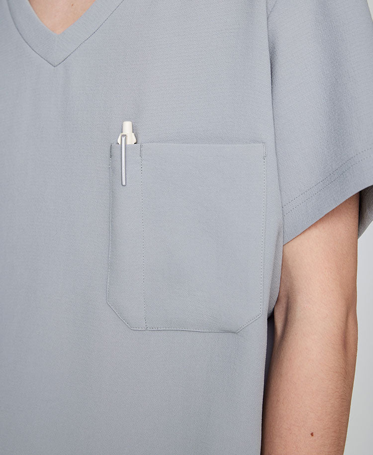 Mens:Scrub tops Double jacquard