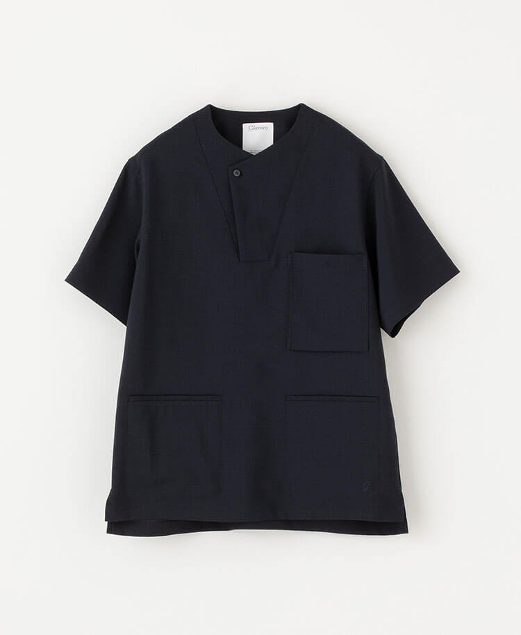 Mens:TRO Airy Dry Front button Scrub Tops