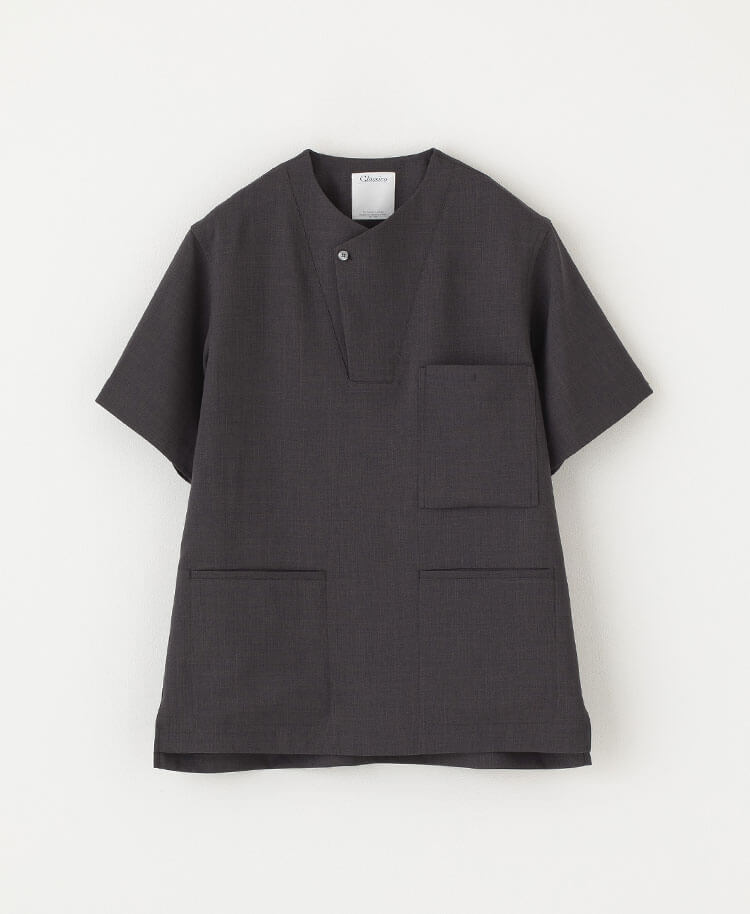 Mens:TRO Airy Dry Front button Scrub Tops