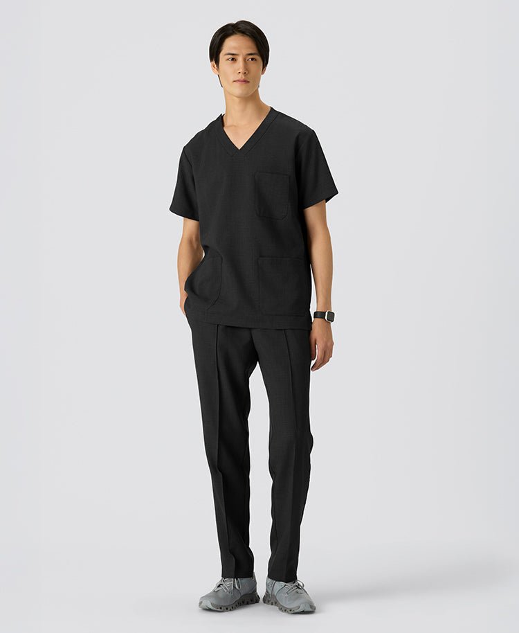 Mens:TRO Airy Dry Scrub Pants #color_Black_end