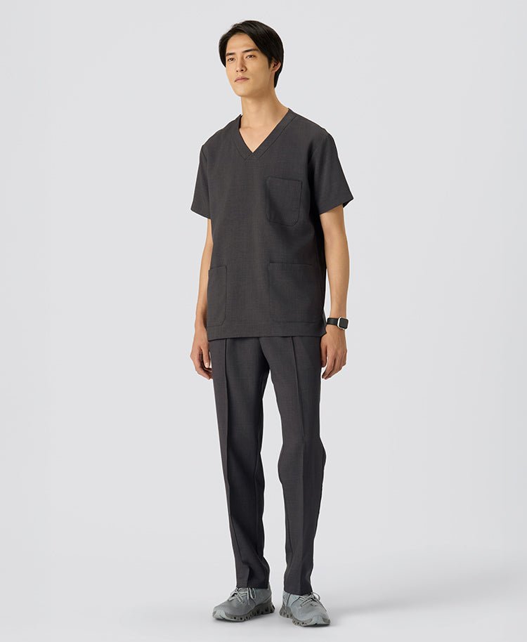 Mens:TRO Airy Dry Scrub Pants #color_Charcoal gray_end