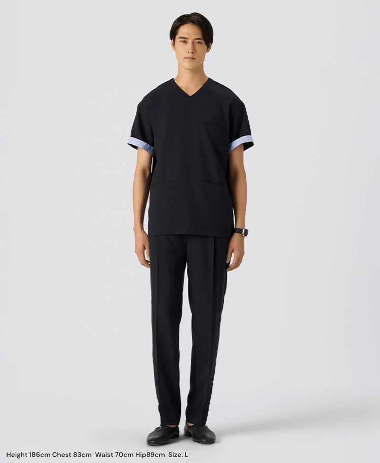 Mens:Tuck tapered pants TRO