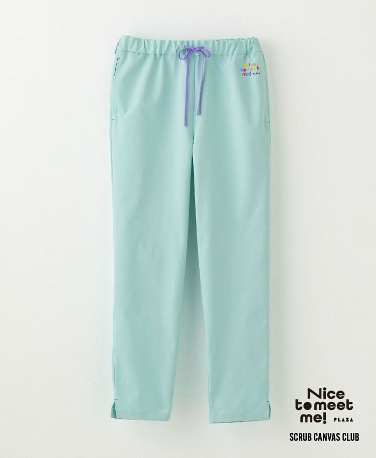 Scrub Canvas Club:Nice to meet me! scrub pants