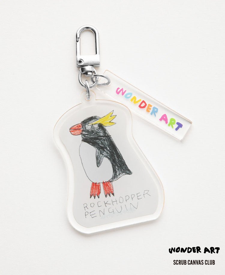 Scrub Canvas Club:WONDER ART Asahiyama Zoo key chain