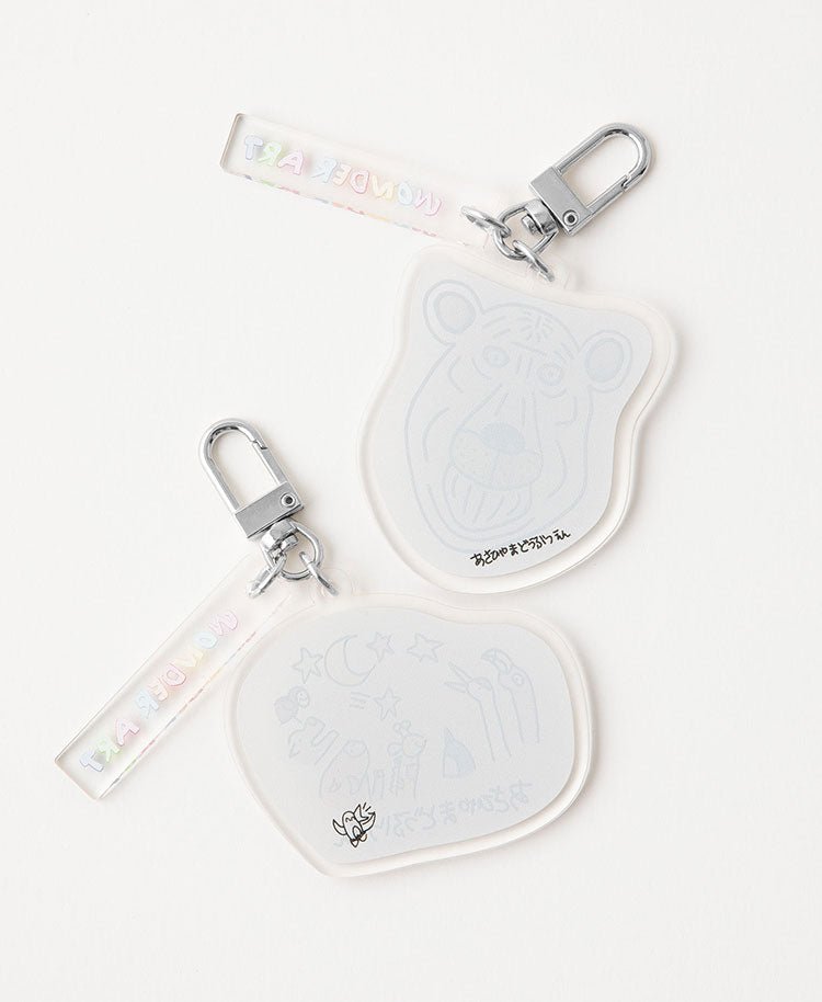 Scrub Canvas Club:WONDER ART Asahiyama Zoo key chain