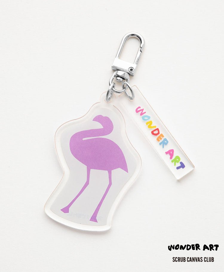 Scrub Canvas Club:WONDER ART Asahiyama Zoo key chain