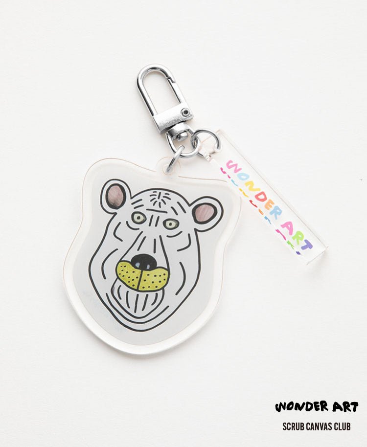 Scrub Canvas Club:WONDER ART Asahiyama Zoo key chain