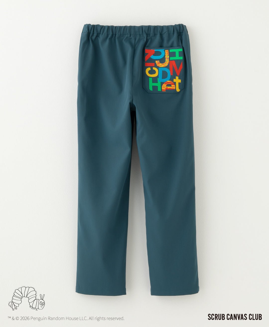 Unisex Scrub Canvas Club: Very hungry caterpillar scrub pants