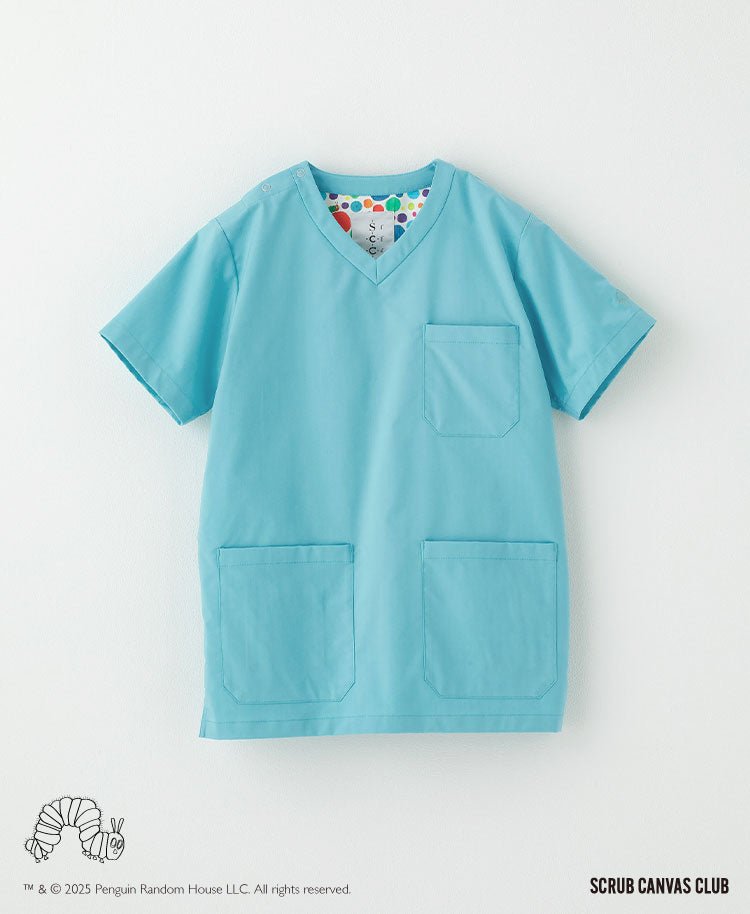 Unisex Scrub Canvas Club:Very hungry caterpillar scrub tops