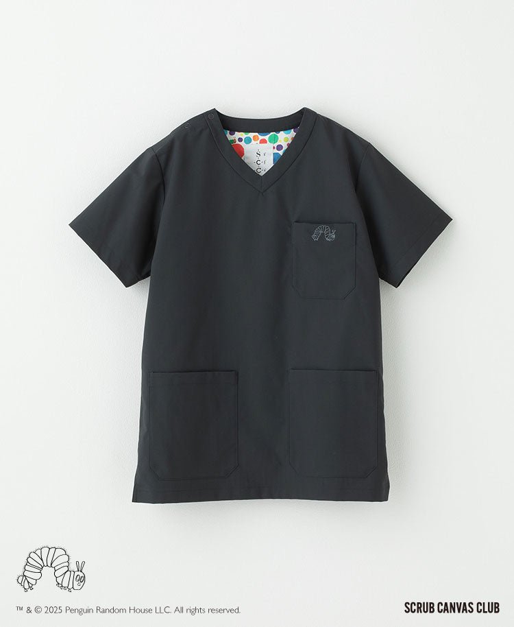 Unisex Scrub Canvas Club:Very hungry caterpillar scrub tops