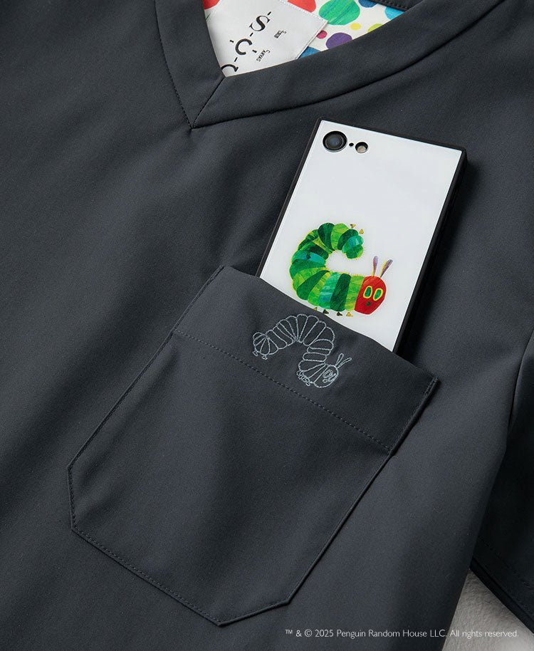 Unisex Scrub Canvas Club:Very hungry caterpillar scrub tops