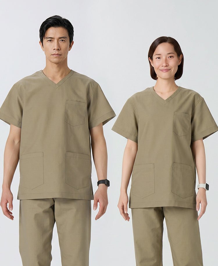 Unisex:Scrub tops AIR LINEN LIKE