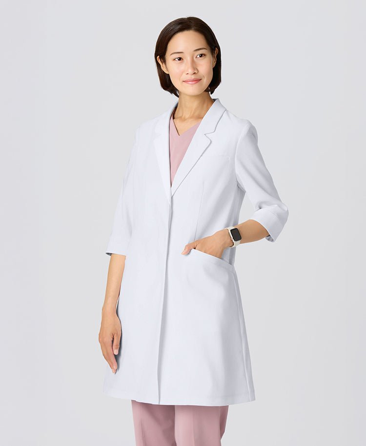 Women's Lab Coat: LIGHT Sophisticated Fit Flared Coat