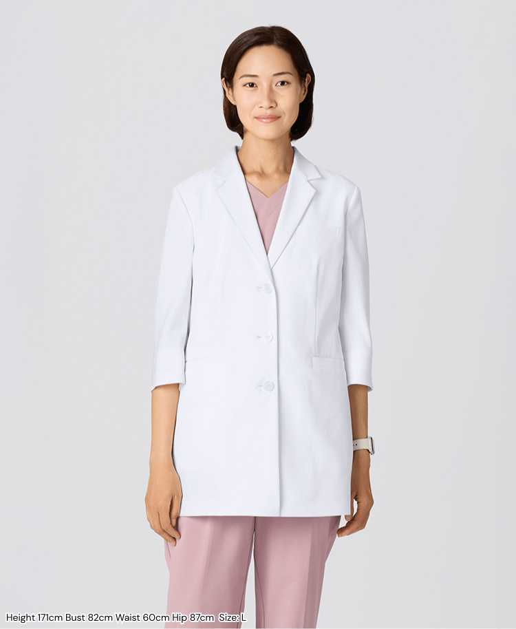 Women's Lab Coat: Lightweight Double - Vent Short Coat