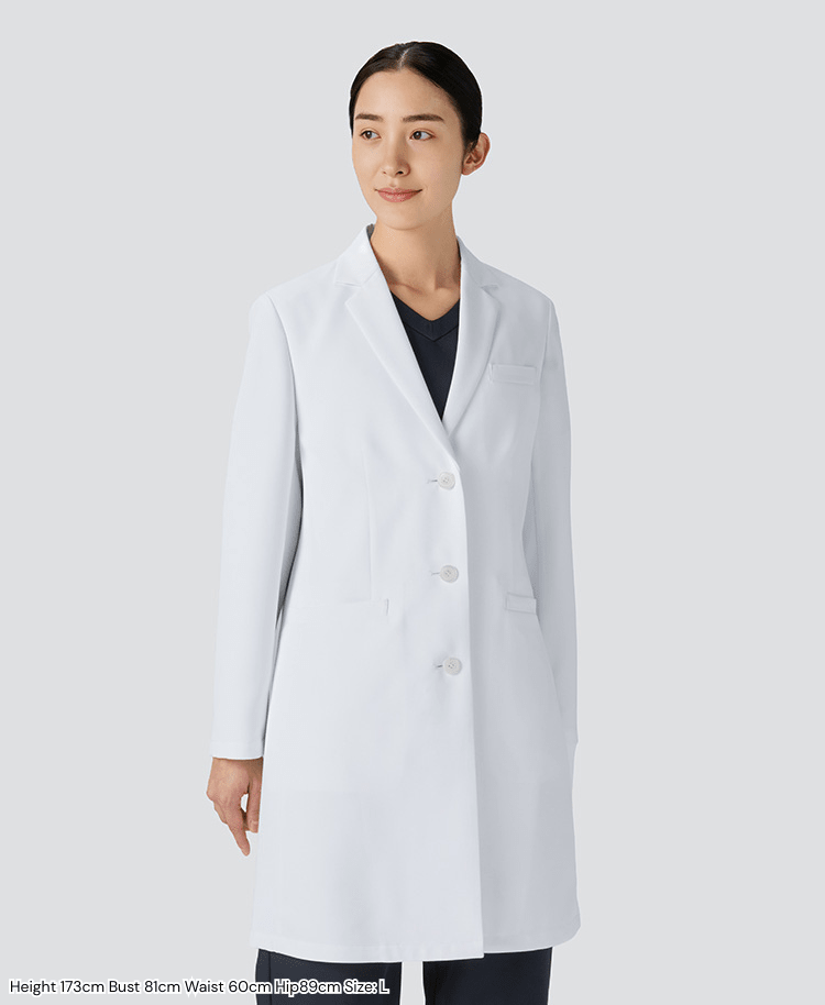 Womens Lab coat:PACK regular fit tailored coat