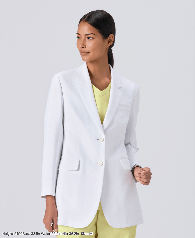 Womens Lab Coat:URBAN Streamlined Elegance Jacket (US/EU Size)