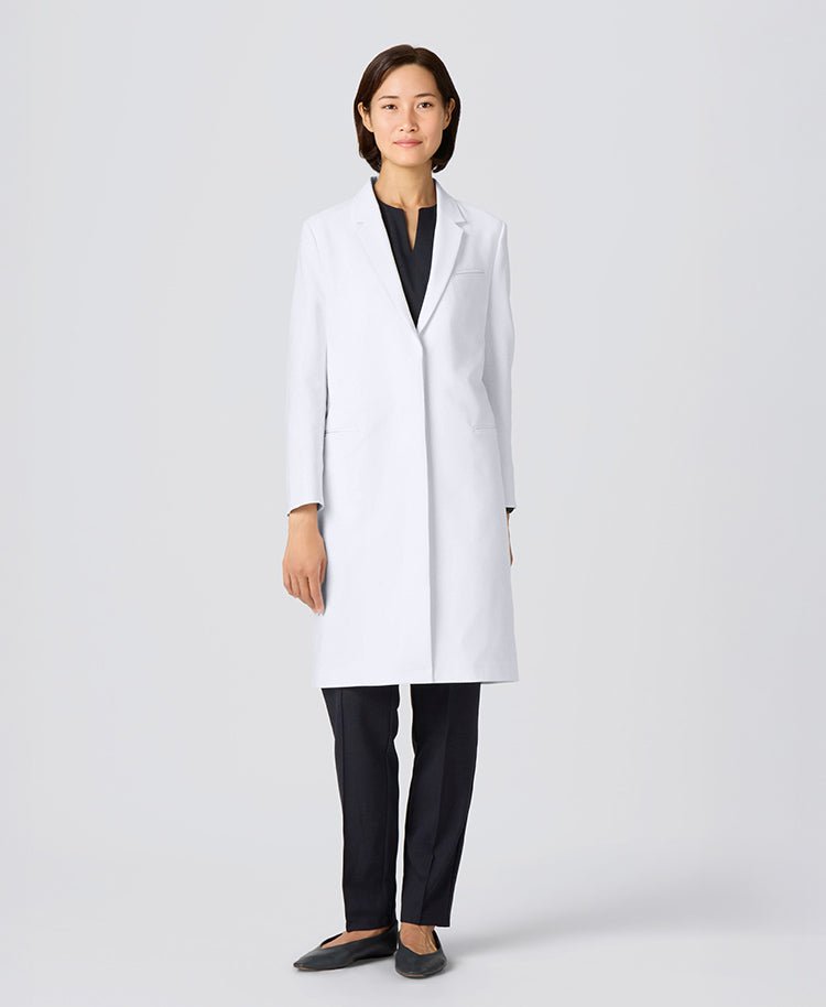 Womens Lab Coat:URBAN Streamlined Elegance Lab Coat