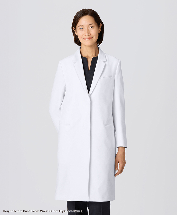 Womens Lab Coat:URBAN Streamlined Elegance Lab Coat